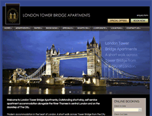 Tablet Screenshot of londontowerbridgeapartments.co.uk